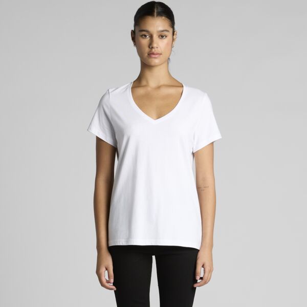 4023 Women's Maple V Neck Tee Thumbnail